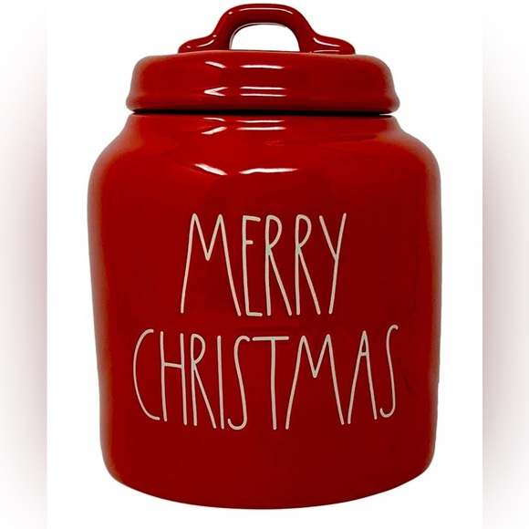⭐️BOGO FREE⭐️ Rae Dunn Canisters-red and off-white. VGUC - Picture 5 of 5